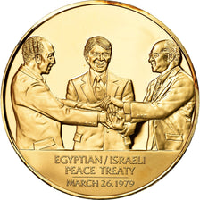 Estados Unidos de América, medalla, Traité de Paix Israelo-Egyptien, Politics