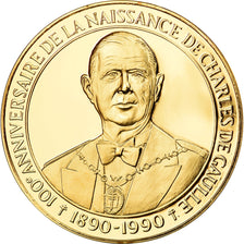 France, Medal, 100ème Anniversaire de la Naissance de Charles de Gaulle, 1990