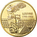 França, Medal, Europa, Le Louvre, Artes e Cultura, 1993, Jimenez, MS(65-70)