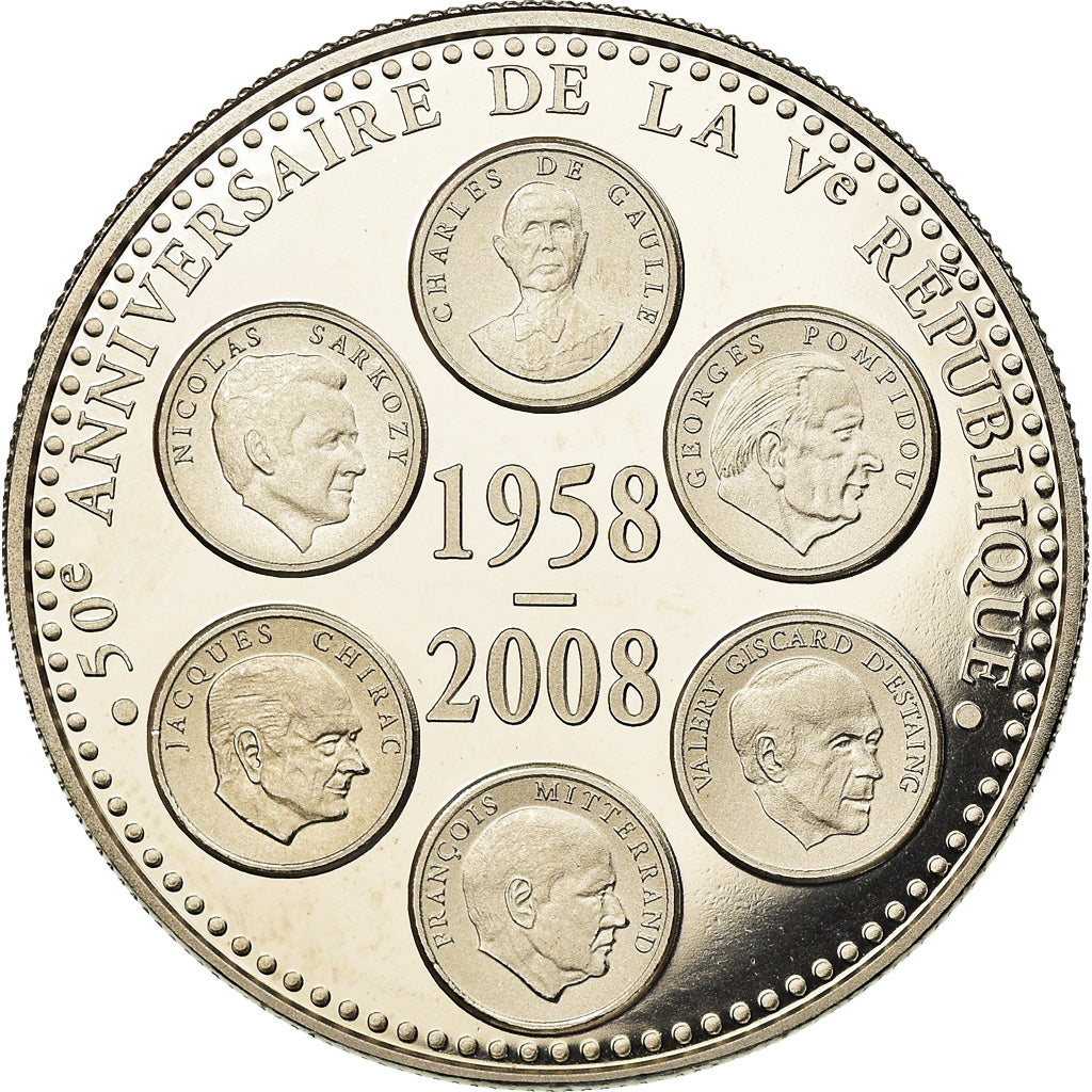 Frankrijk, Medaille, 50ème Anniversaire de la Vème République, Politics