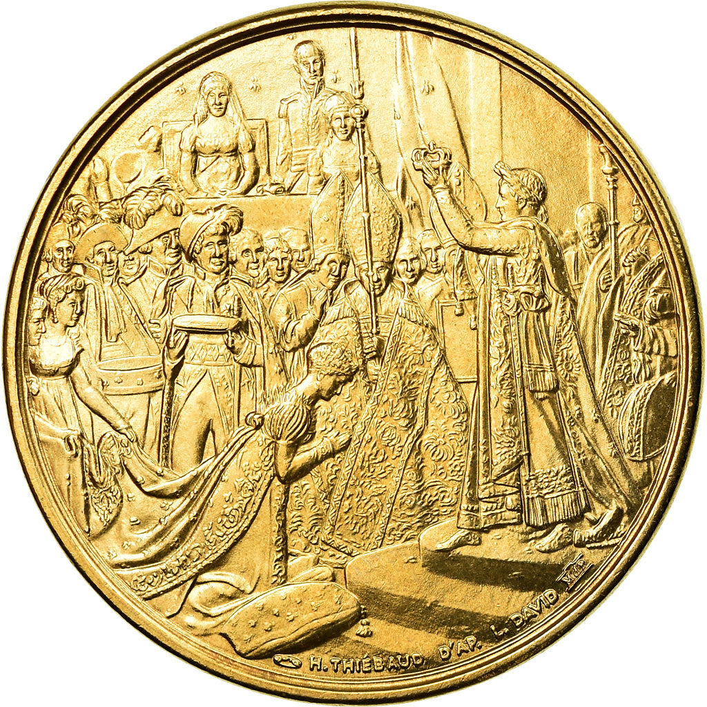 France, Medal, Le sacre de Napoléon Ier par Pie VII, MS(65-70), Nickel
