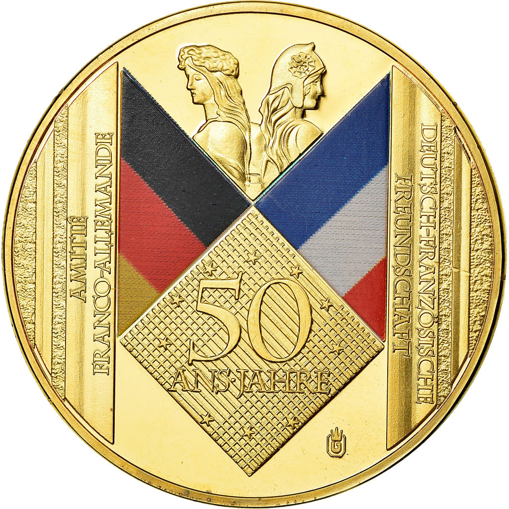 France, Médaille, 50 Ans du Traité de l'Elysée, De Gaulle-Adenauer, 2013