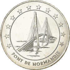 Francia, medalla, 20 Euro, Ville du Havre, Pont de Normandie, 1996, SC, Plata