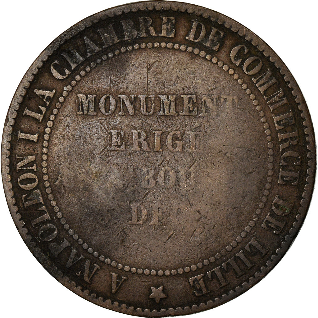 Frankrijk, Token, Napoléon III, Visite de la Chambre de Commerce de Lille