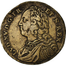 Francia, Token, Louis XV, Dit Le Bien Aimé, History, MB+, Rame