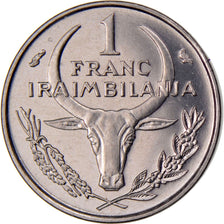 MADAGASCAR, Franc, 1970, Paris, KM #8, MS(65-70), Stainless Steel, 2.38