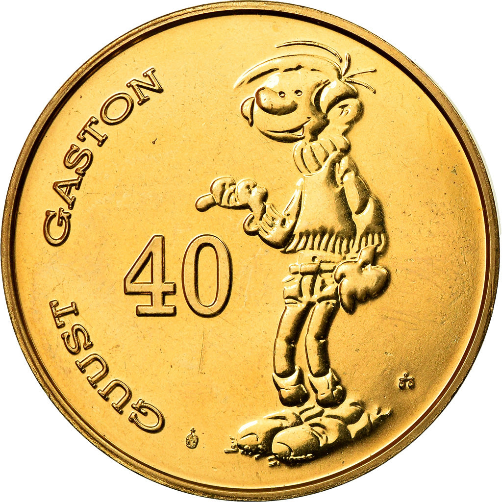 Belgique, Jeton, Gaston Lagaffe, Franquin, Jake, SPL+, Copper Gilt