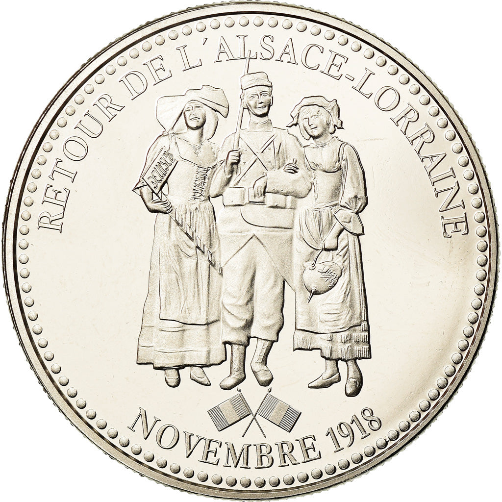 France, Médaille, Retour d'Alsace Lorraine, Politics, Society, War, FDC