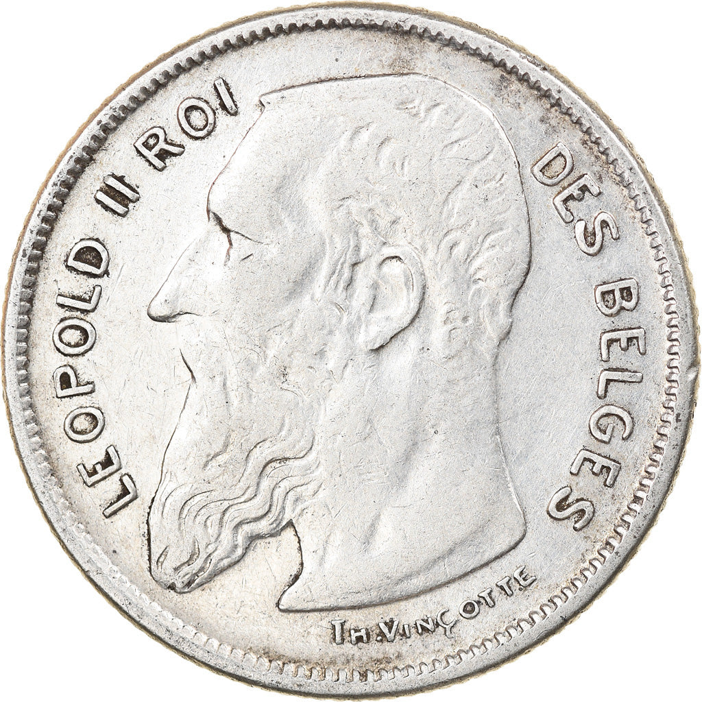 Coin, Belgium, 2 Francs, 2 Frank, 1904, EF(40-45), Silver, KM:58.1