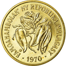 Monnaie, Madagascar, 10 Francs, 2 Ariary, 1970, Paris, SPL, Aluminum-Bronze