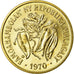 Coin, Madagascar, 10 Francs, 2 Ariary, 1970, Paris, MS(63), Aluminum-Bronze