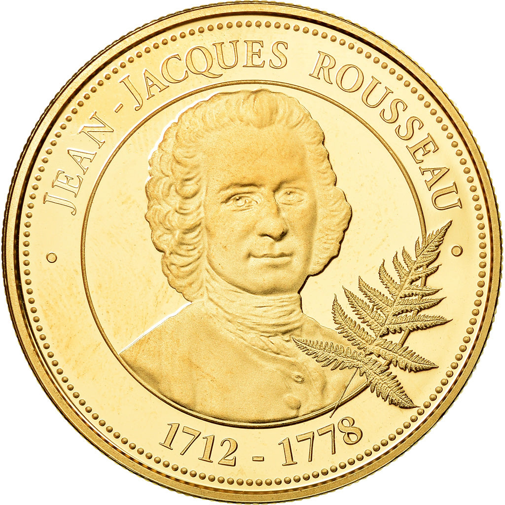 France, Medal, Collection Panthéon, Jean-Jacques Rousseau, MS(65-70)