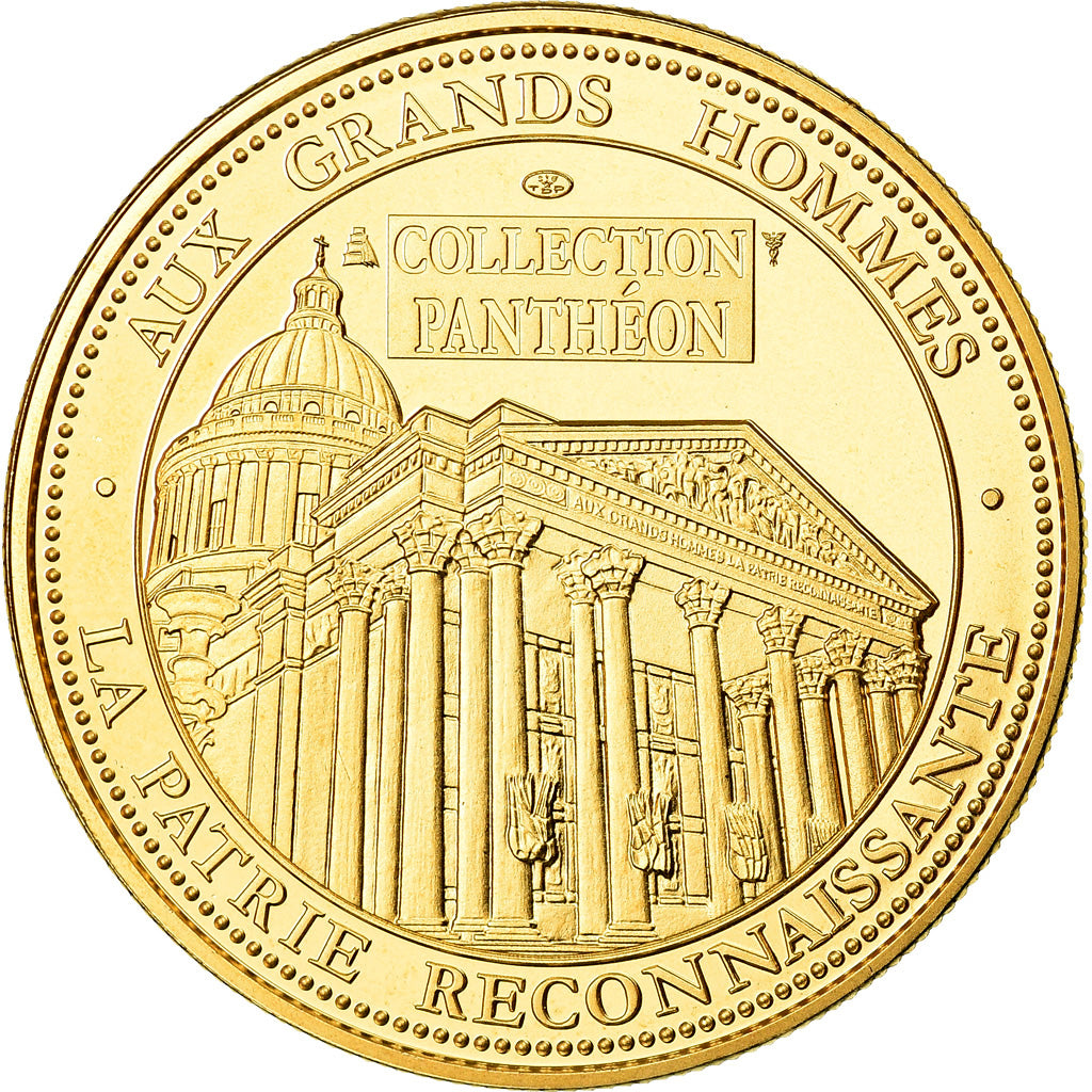 France, Medal, Collection Panthéon, Sadi Carnot, MS(65-70), Copper-Nickel Gilt