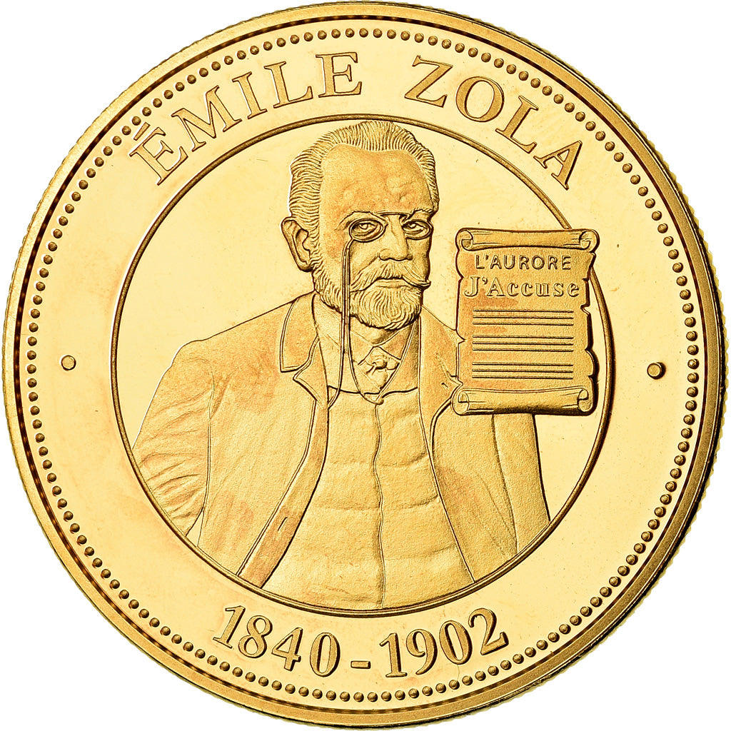 Francia, medalla, Collection Panthéon, Émile Zola, Politics, Society, War, SC
