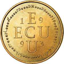 France, Medal, Ecu Europa, Marianne, 1993, MS(64), Gilt Bronze