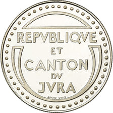 France, Médaille, République et Canton du Jura, 1974, SPL+, Argent