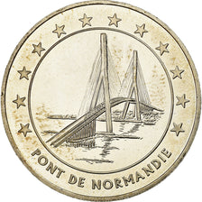 Francia, medalla, 20 Euro, Ville du Havre, Pont de Normandie, 1996, SC+, Plata