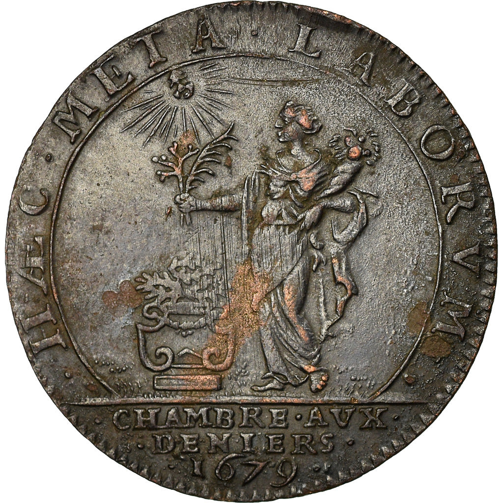 France, Token, Louis XIV, Chambre aux Deniers, 1679, EF(40-45), Copper