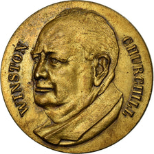 France, Medal, Winston Churchill, Politics, Society, War, AU(50-53), Bronze