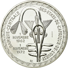 Munten, West Afrikaanse Staten, 500 Francs, 1972, UNC-, Zilver, KM:E7