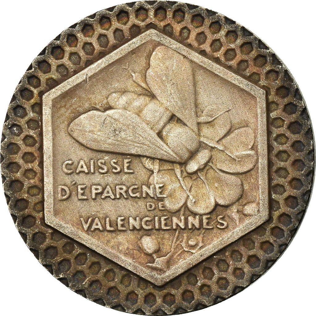 Frankrijk, Token, Savings Bank, Caisse d'Epargne de Valenciennes, ZF, Zilver