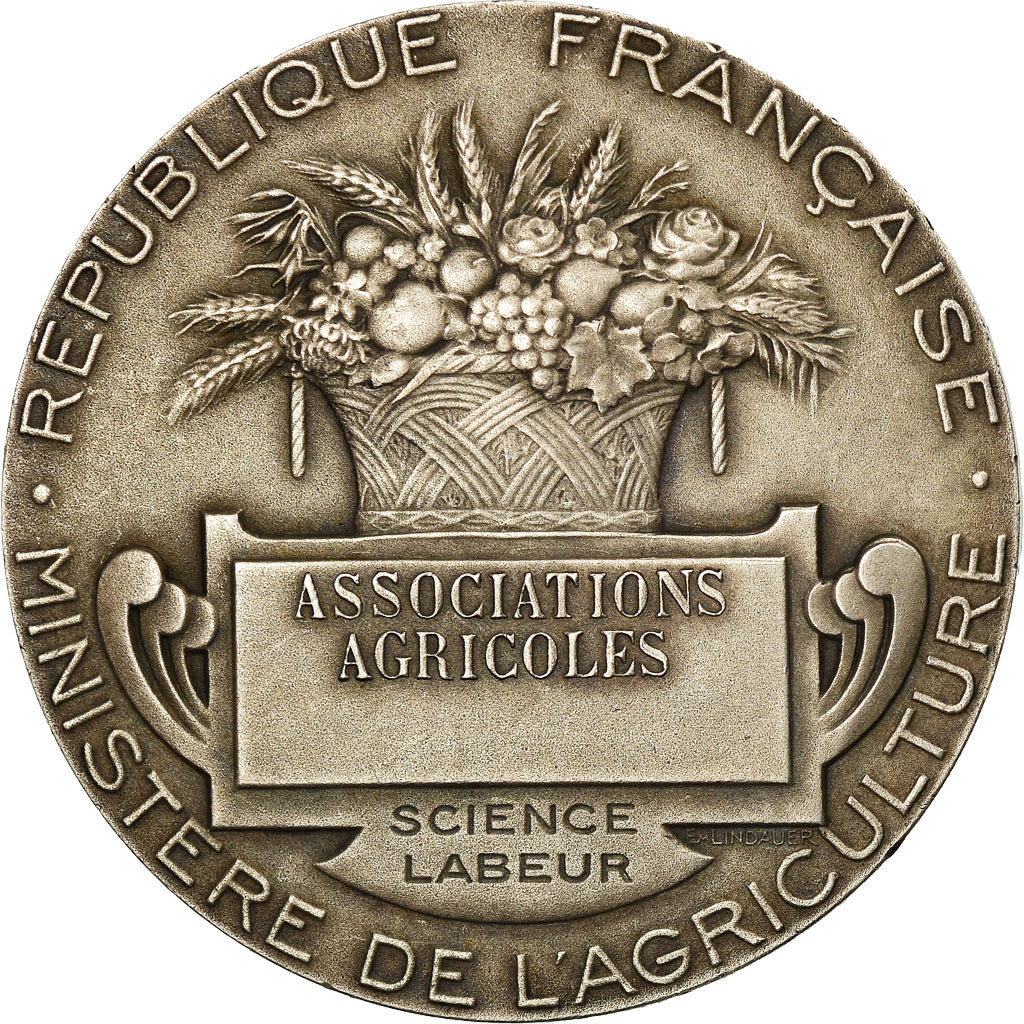 France, Medal, Ministère de l'Agriculture, Associations Agricoles, Lagrange