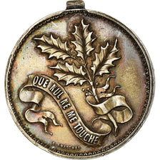 France, Société des Volontaires, L.Carlier, Sergent Major, Medal, 1870-1871