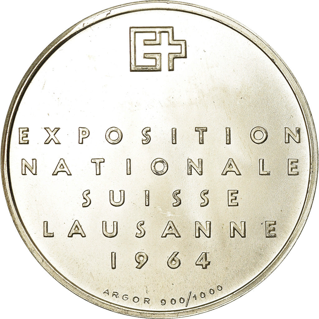 Suisse, Médaille, Exposition Nationale Suisse, Lausanne, 1964, SUP+, Argent