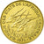 Munten, Staten van Centraal Afrika, 10 Francs, 1974, Paris, PR+, Aluminum-Bronze