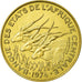 Coin, Central African States, 10 Francs, 1974, Paris, MS(60-62), Aluminum-Bronze