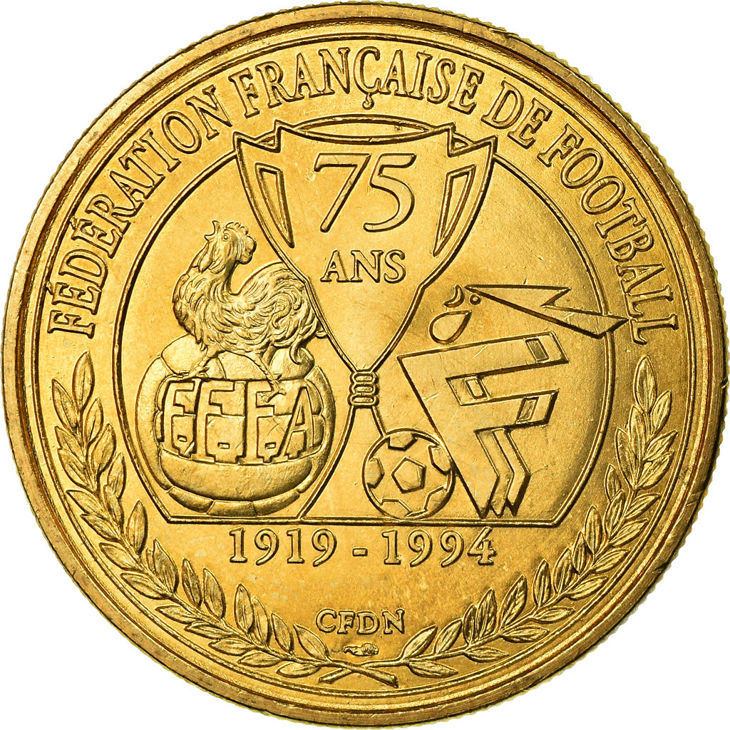 Frankrijk, Token, 75 Ans de la Fédération Française de Football, 1994, FDC