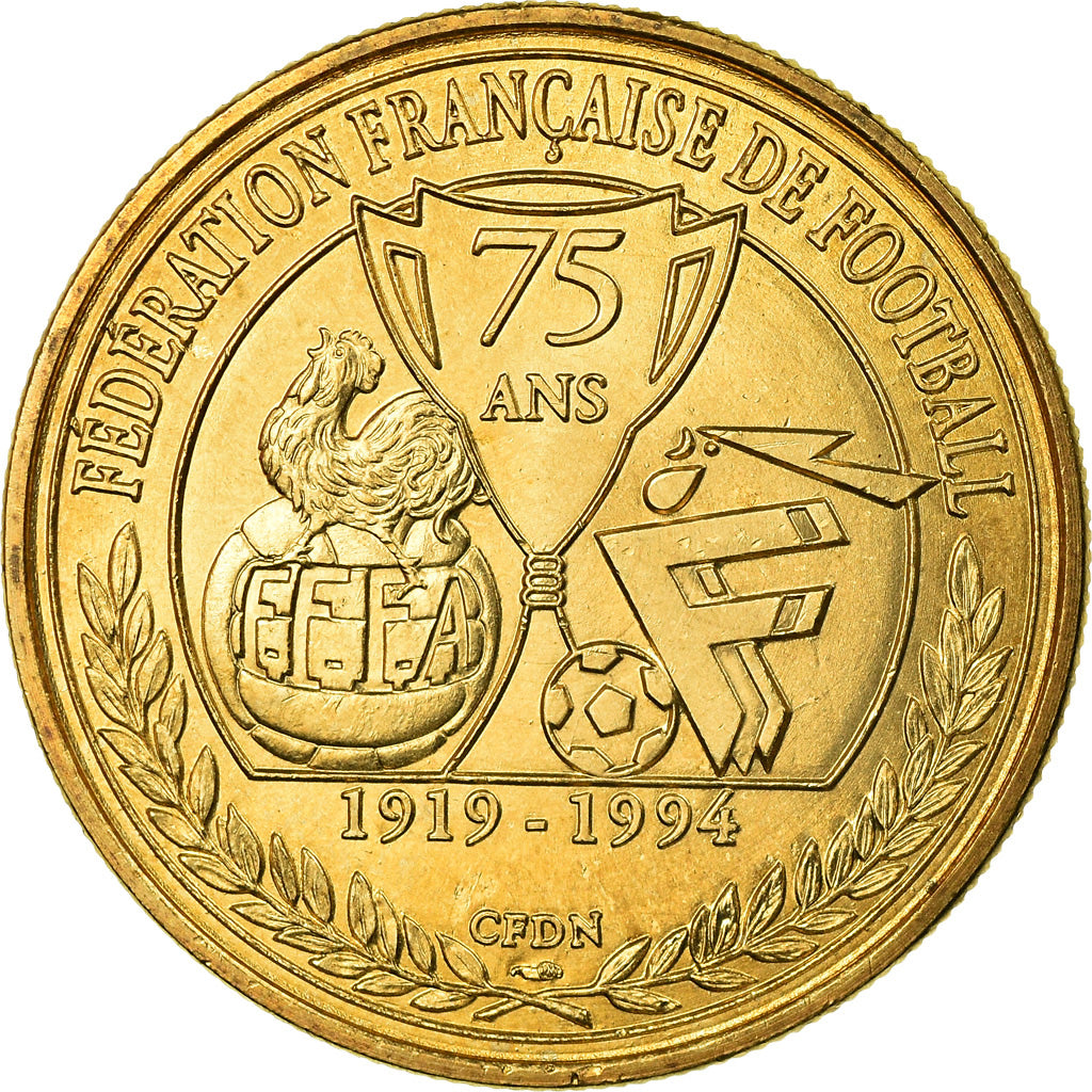 Francia, Token, 75 Ans de la Fédération Française de Football, 1994, FDC