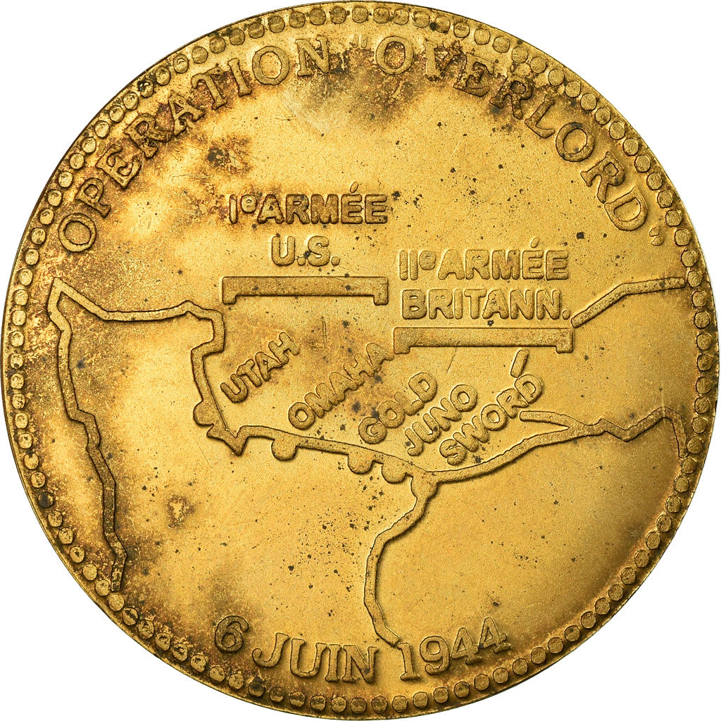 France, Medal, Opération Overlord, 50ème Anniversaire du Débarquement, 1994