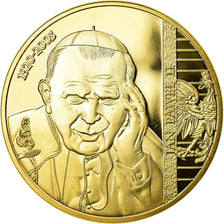 Vatican, Medal, Le Pape Jean-Paul II, 2014, MS(65-70), Copper Gilt