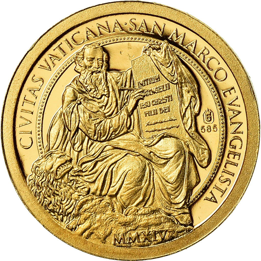 Vaticano, medaglia, Essai 100 Euro, 2014, FDC, Oro