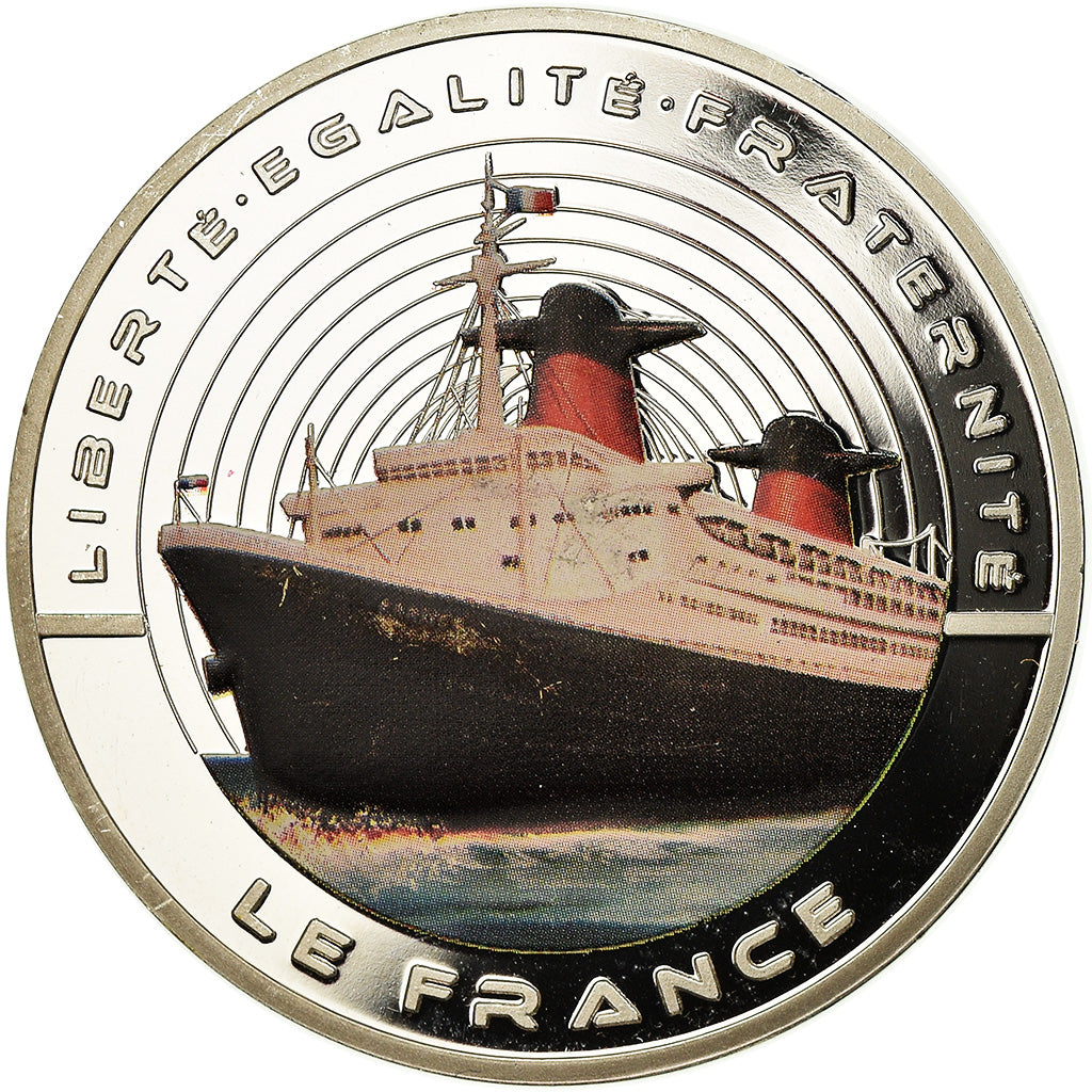 Francja, Medal, Les Fleurons Français, Le France, Wysyłka, Undated, MS(65-70)
