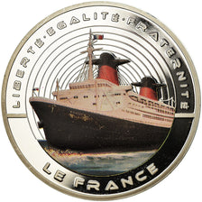Francja, Medal, Les Fleurons Français, Le France, Wysyłka, Undated, MS(65-70)