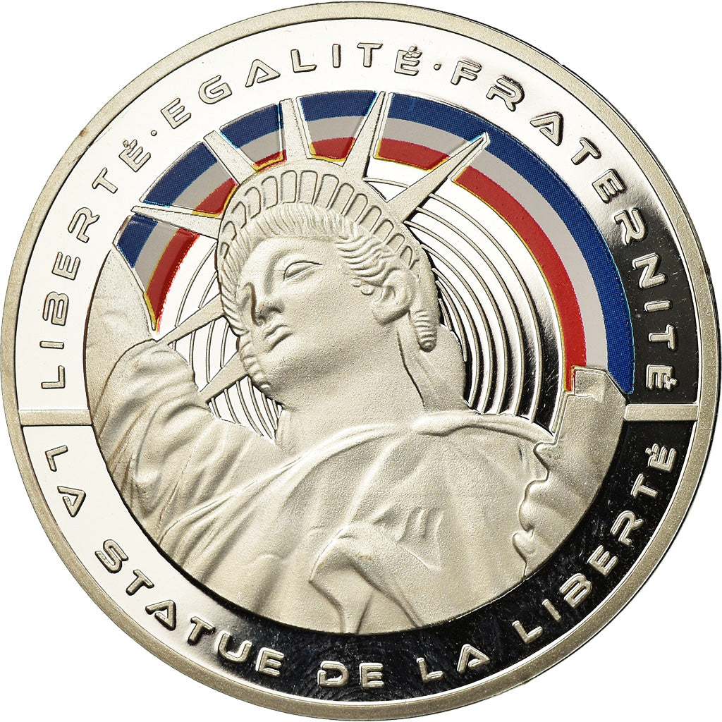 France, Medal, Les Fleurons Français, La Statue de la Liberté, MS(65-70)