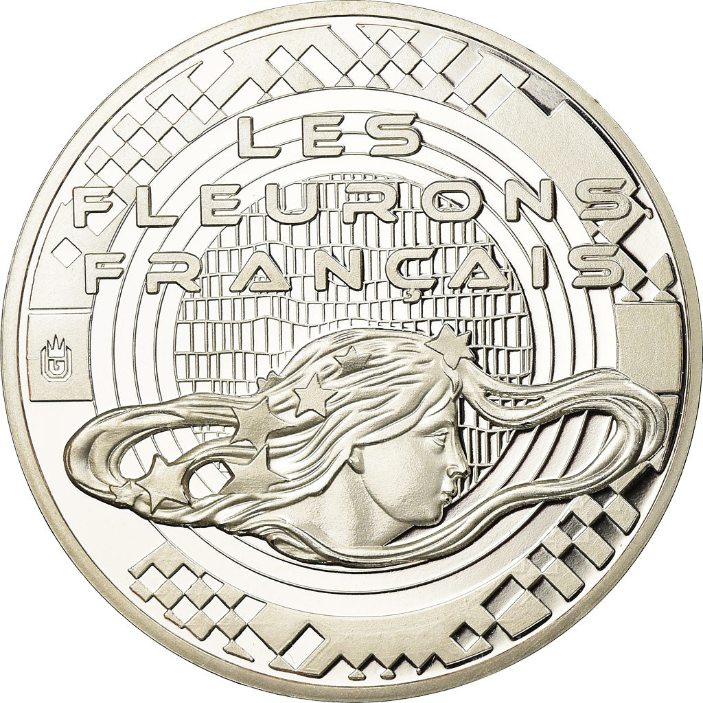 France, Medal, Les Fleurons Français, La Statue de la Liberté, MS(65-70)