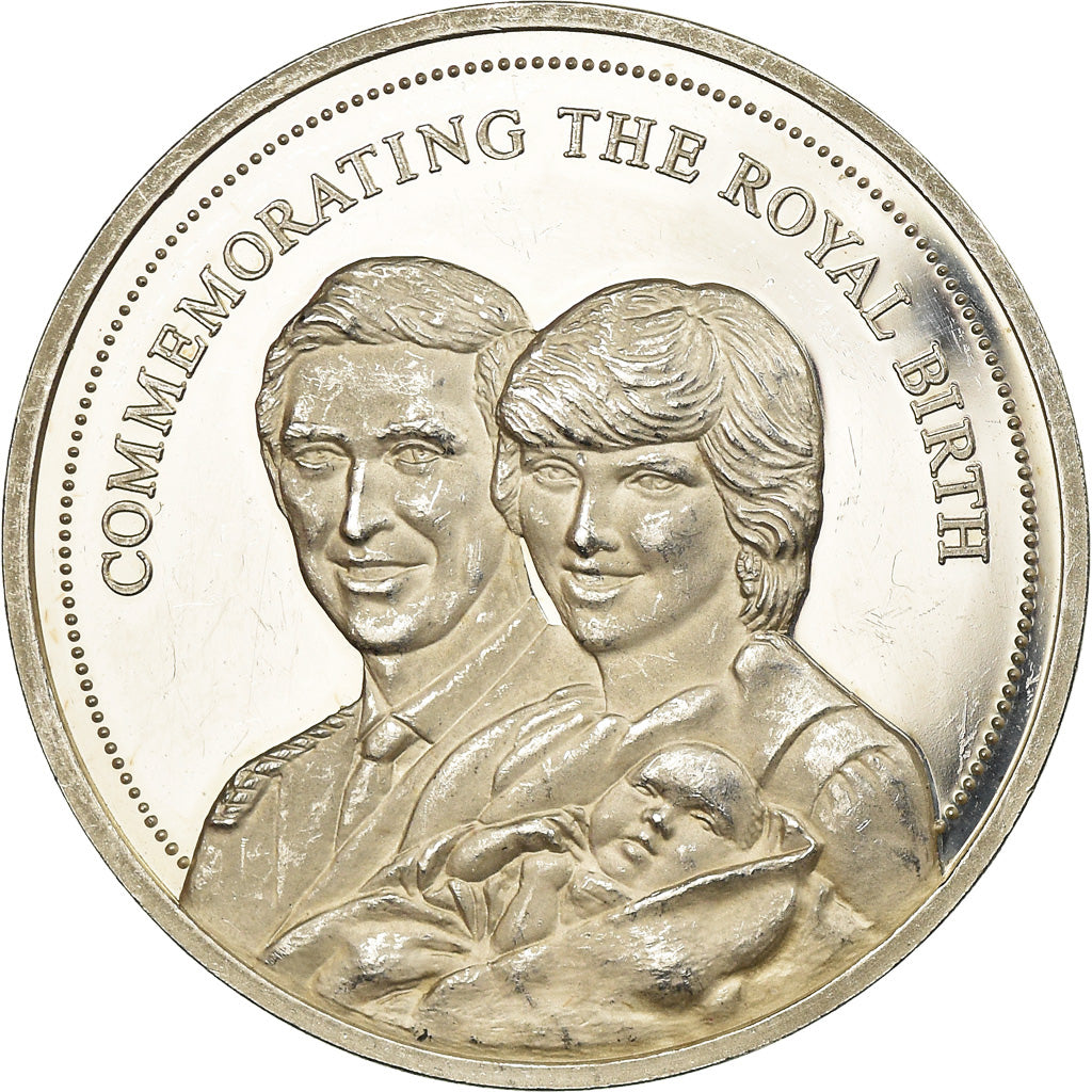 United Kingdom , Medal, Prince William, Commemorating the Royal Birth, 1982