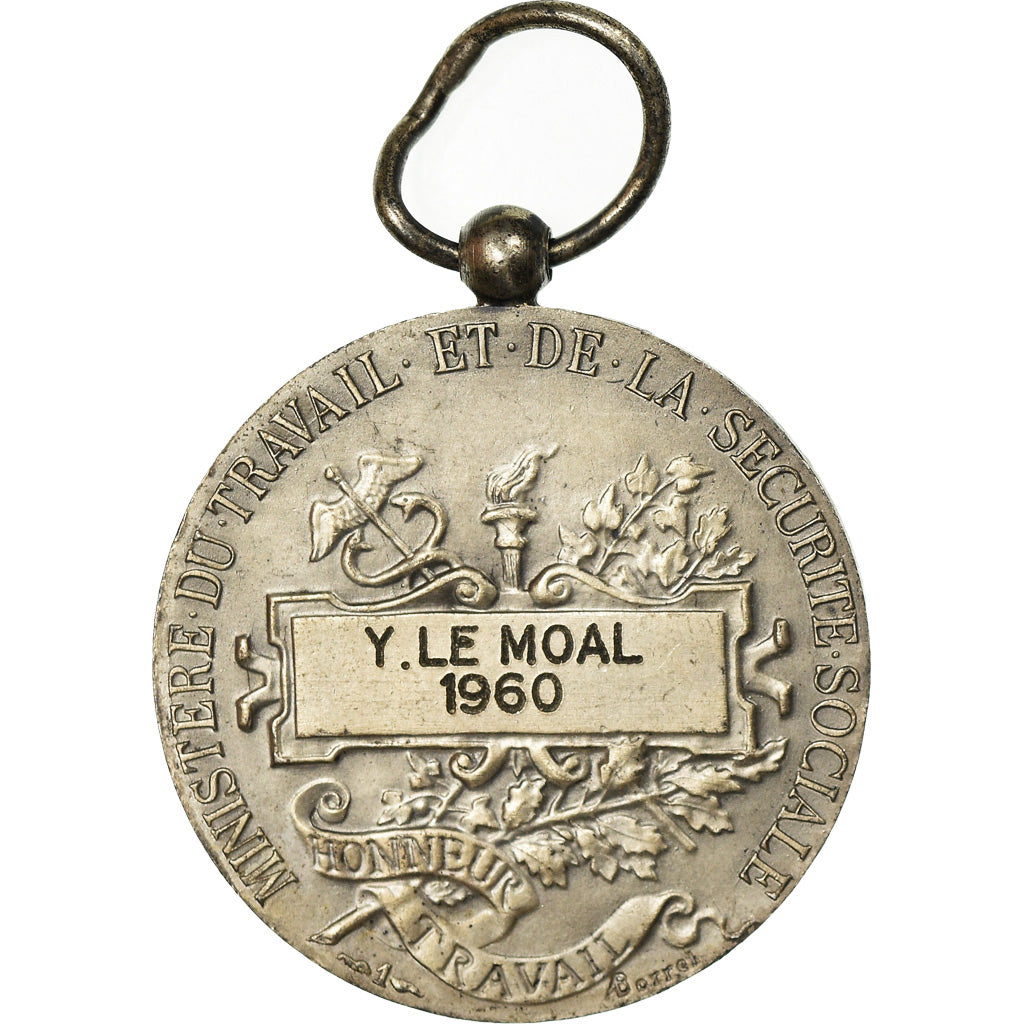 France, Ministère du Travail et de la Sécurité Sociale, Médaille, 1960