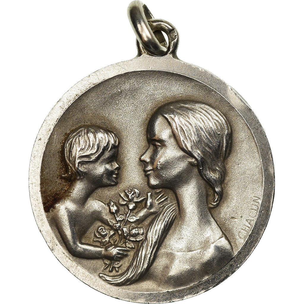 France, Medal, Baptême, Religions & beliefs, MS(63), Silver