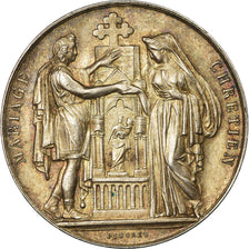 France, Medal, Mariage Chrétien, Religions & beliefs, 1908, Pingret, MS(63)