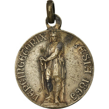 Francia, medalla, Vercingétorix, Alésia, 1865, MBC+, Bronce plateado