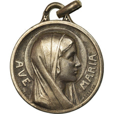 Francia, medalla, Ave Maria, Notre Dame de Lourdes, Religions & beliefs, Augis