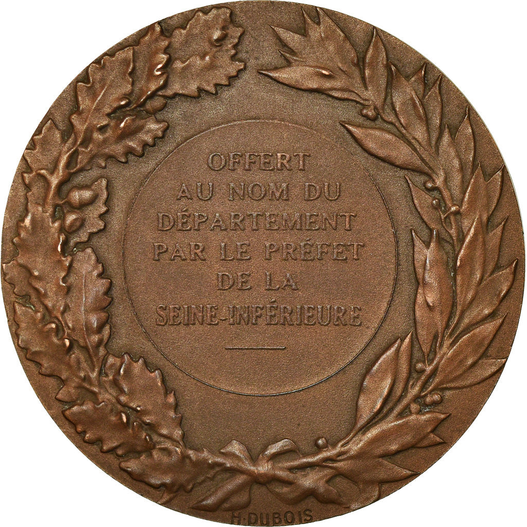 France, Medal, Marianne, Offert par le Préfet de Seine Inféreure, Dupuis.D