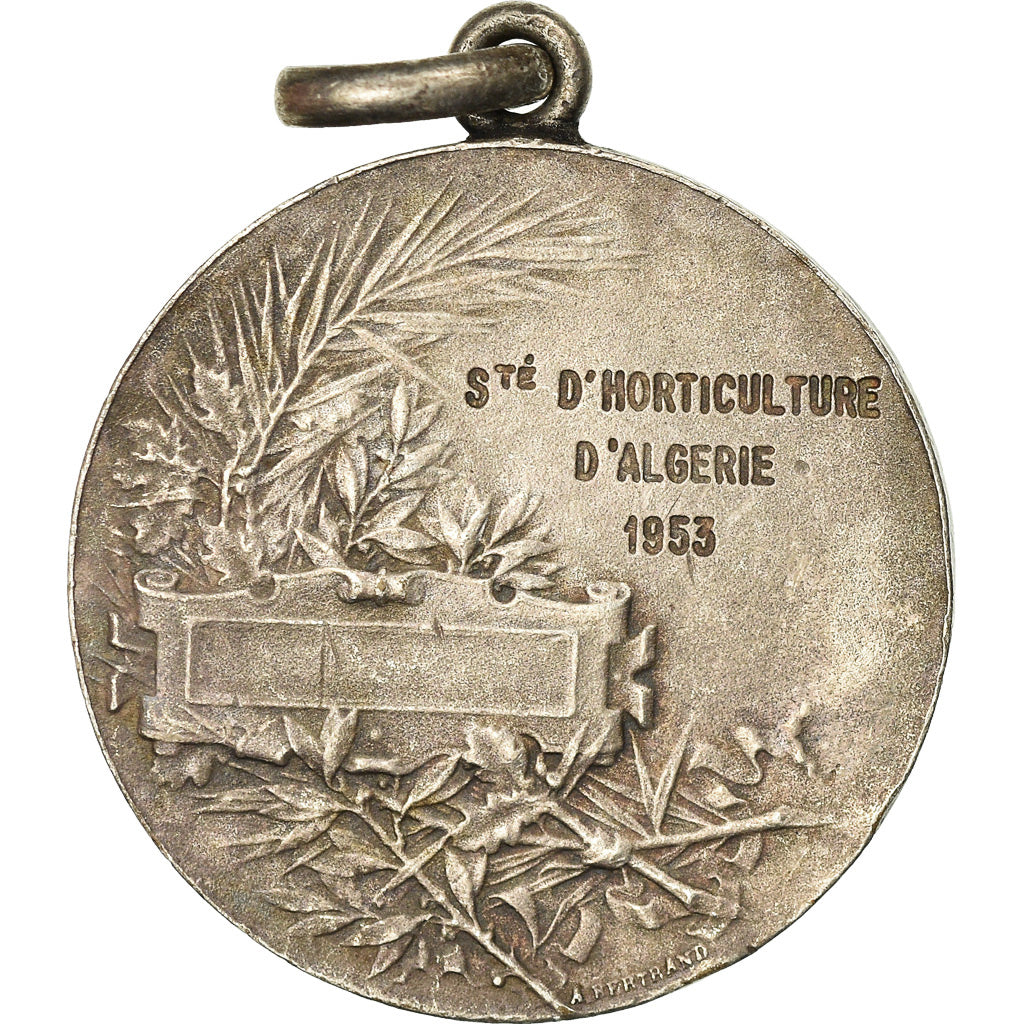 Algeria, Médaille, Société d'Horticulture d'Algérie, 1953, Desaide, SUP