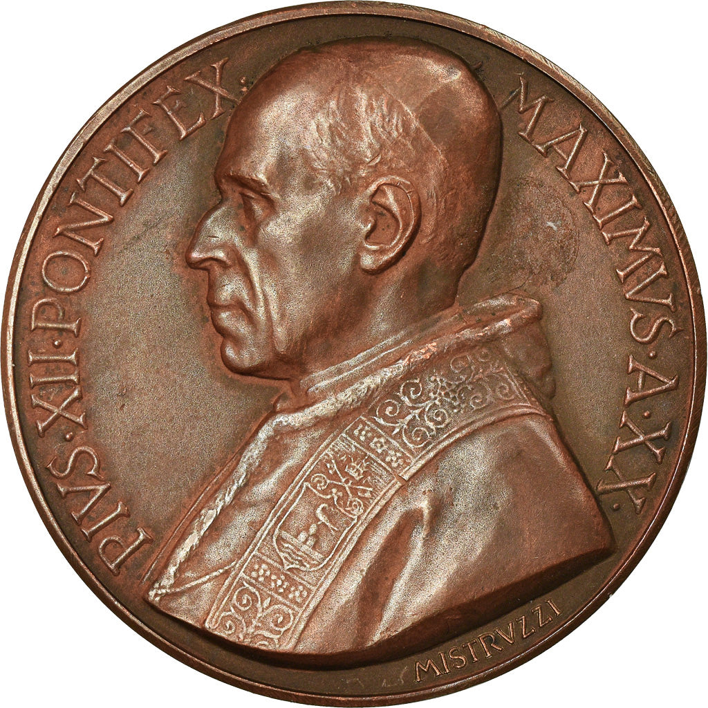 Vatican, Medal, Pie XII, Exposition de Bruxelles, 1958, Mistruzzi, MS(60-62)
