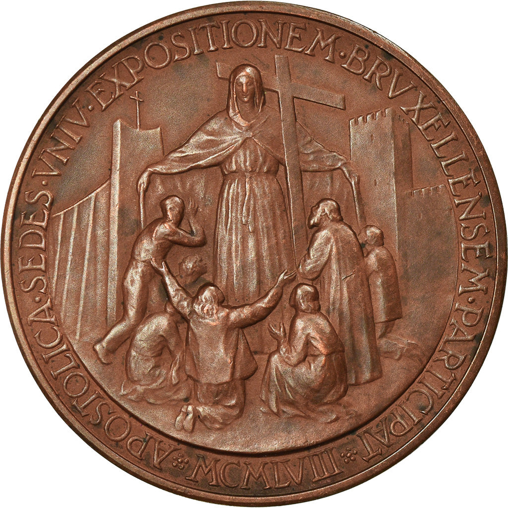 Vatican, Medal, Pie XII, Exposition de Bruxelles, 1958, Mistruzzi, MS(60-62)