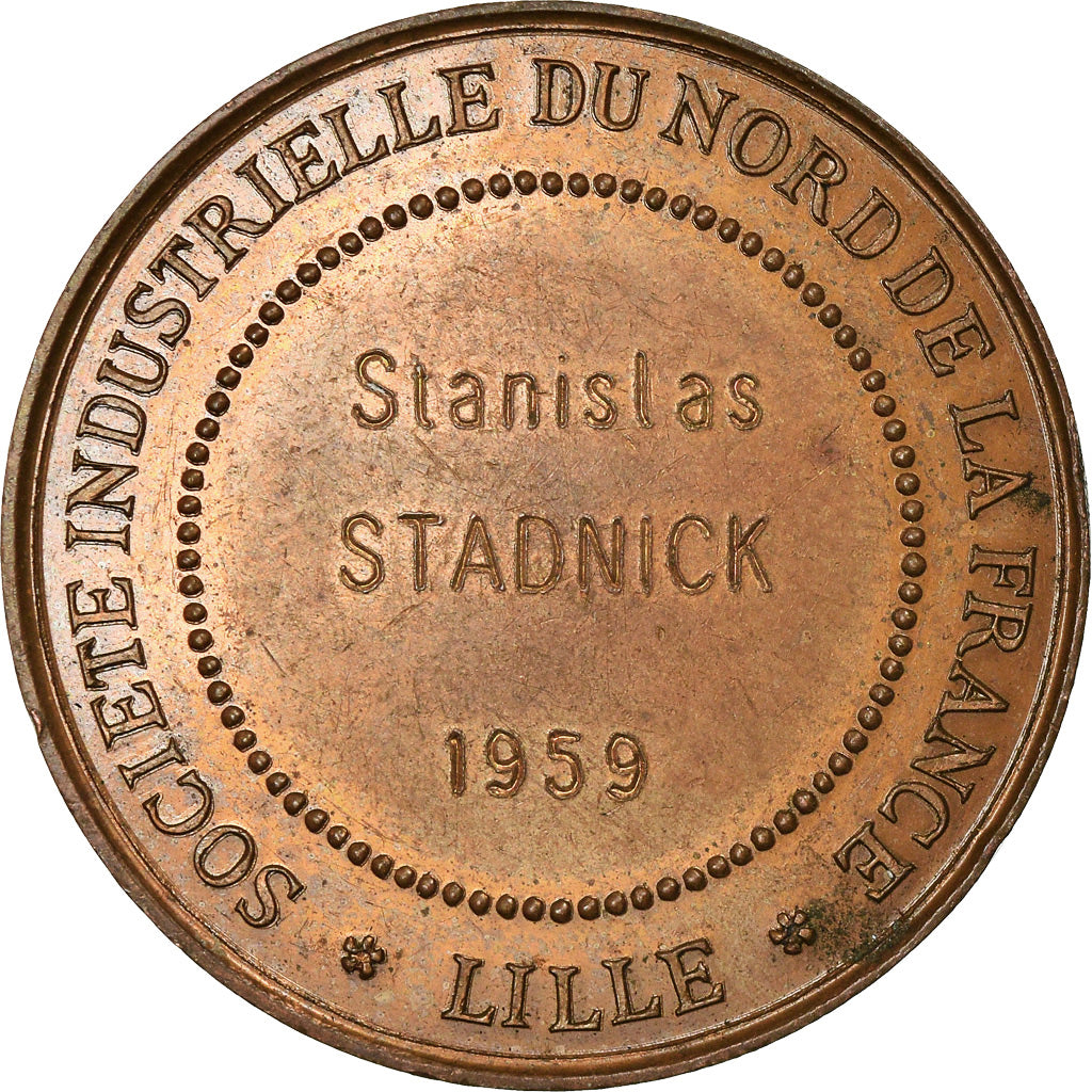 France, Médaille, Société Industrielle du Nord de la France, 1959, Brenet